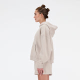 New Balance Women's Linear Heritage Brushed Back Fleece Hoodie-2