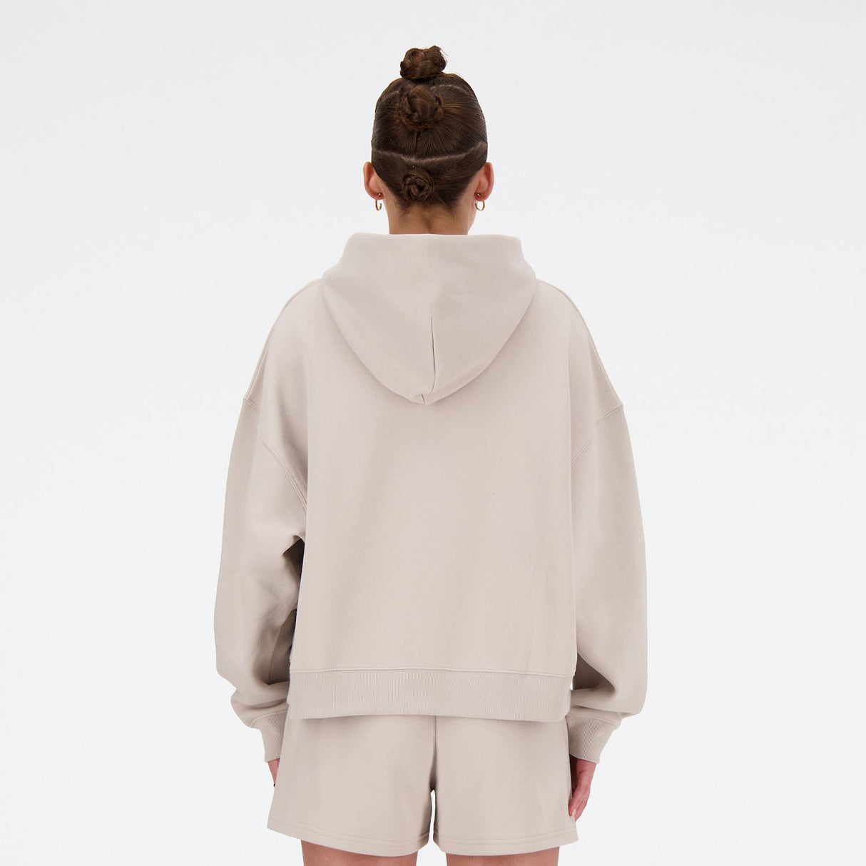 New Balance Women's Linear Heritage Brushed Back Fleece Hoodie-3