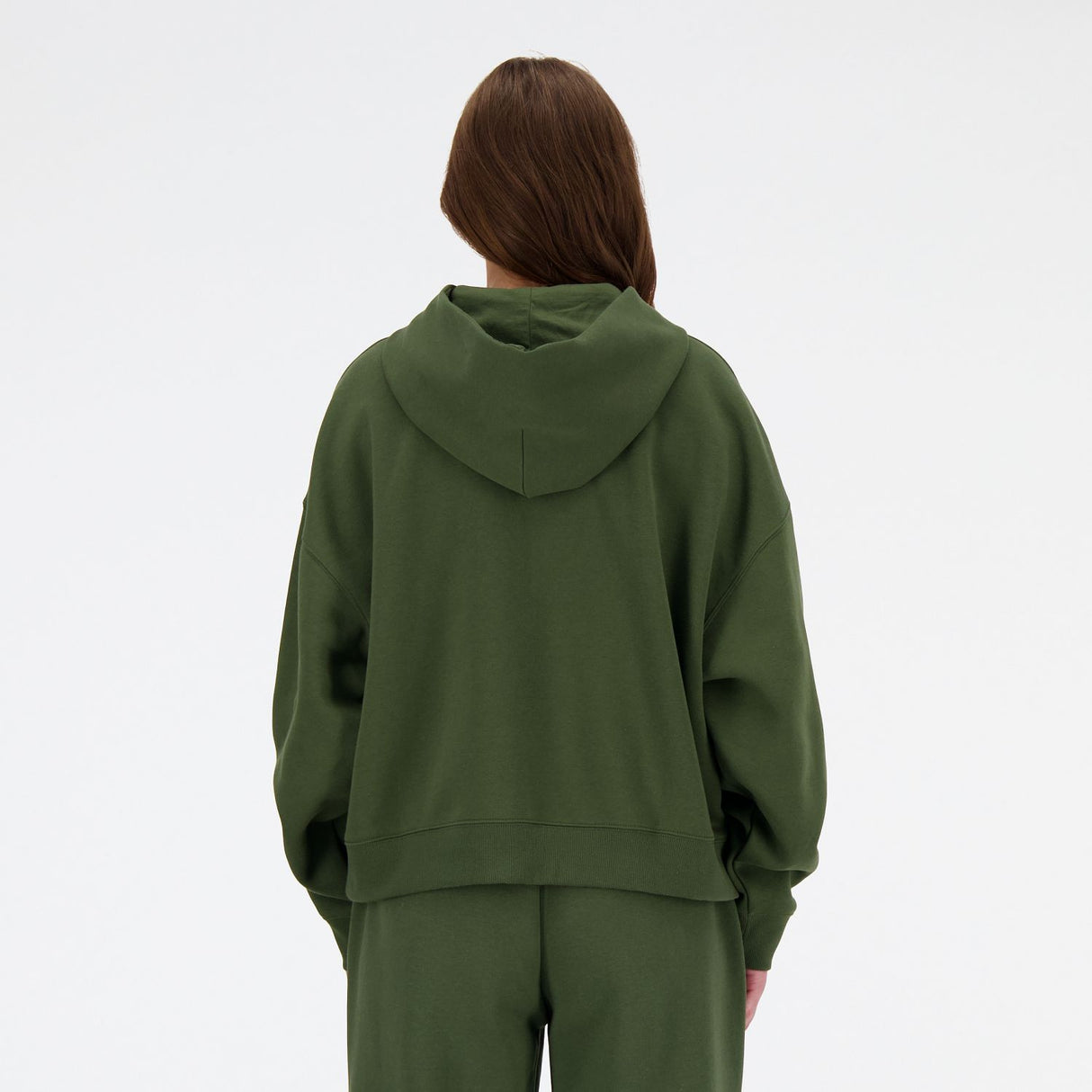 New Balance Women's Linear Heritage Brushed Back Fleece Hoodie-3