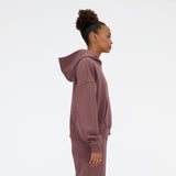 New Balance Women's Linear Heritage Brushed Back Fleece Hoodie-4
