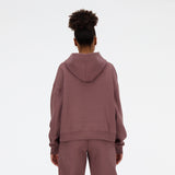 New Balance Women's Linear Heritage Brushed Back Fleece Hoodie-5