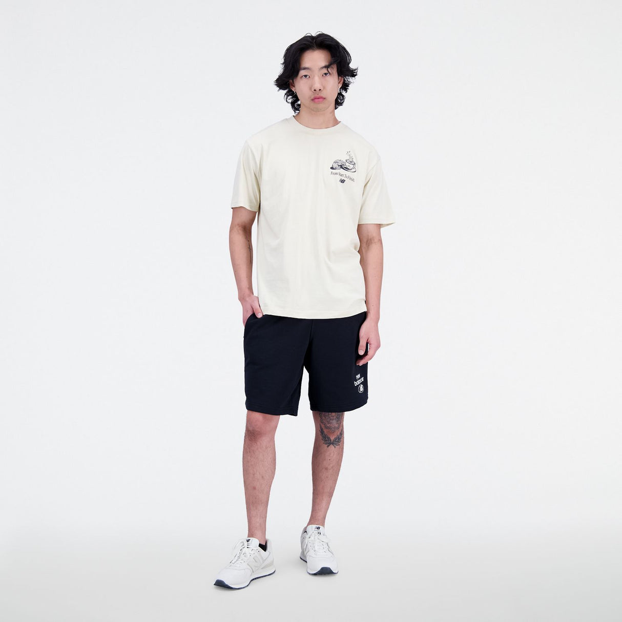 New Balance Men's Essentials Reimagined French Terry Shorts-1