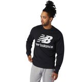 New Balance Men's Essentials Stacked Logo Crew-3