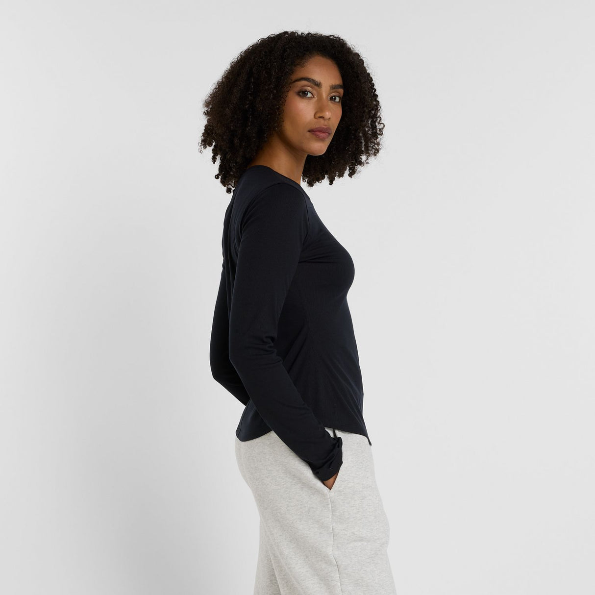 New Balance Women's Micro-Rib Long Sleeve-2