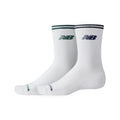 New Balance Running Stripe Midcalf Socks 2 Pairs-1