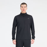 New Balance Men's  Knit 1/4 Zip Pullover-1