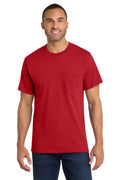 Port & Co Men's   Core Cotton Pocket Tee