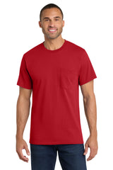 Port & Co Men's   Core Cotton Pocket Tee