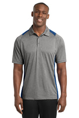Sport-Tek Men's   Heather Colorblock Contender   Polo