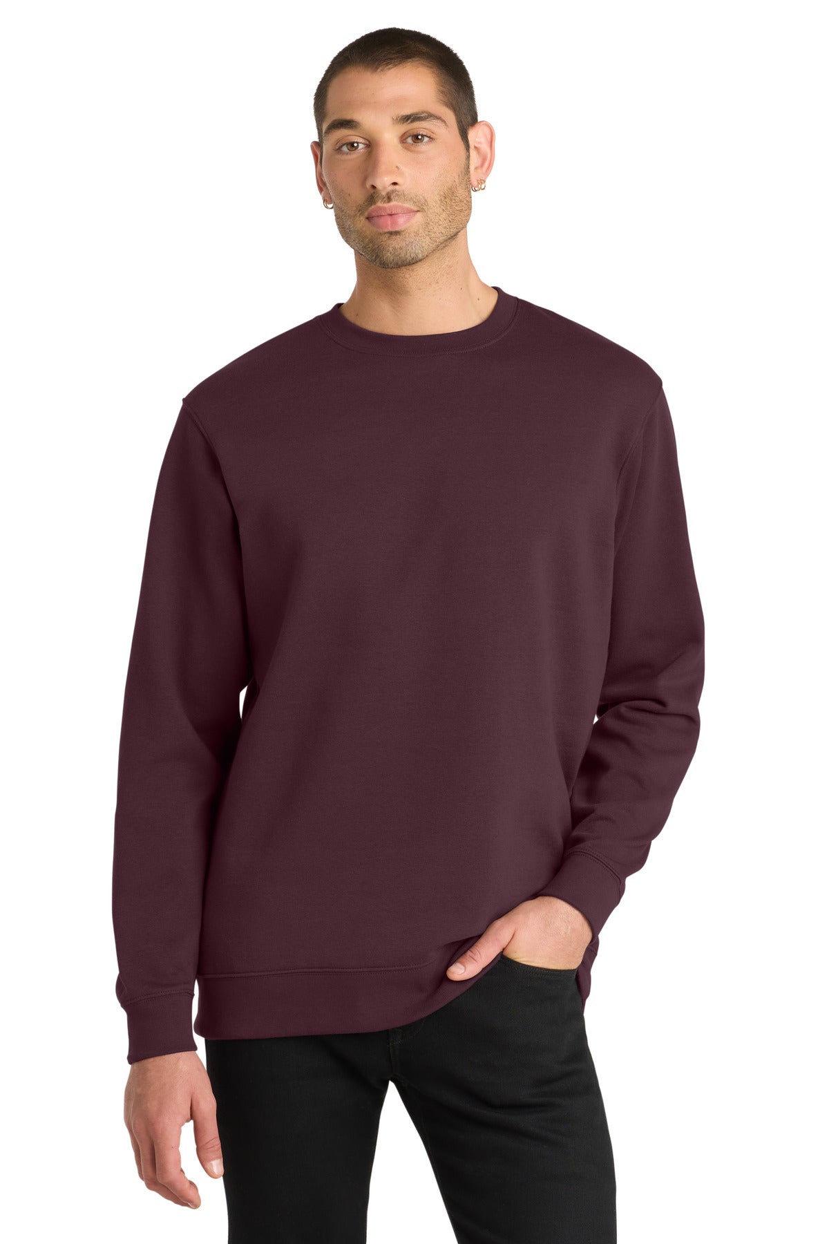District Men's   V.I.T.  Fleece Crew DT6104