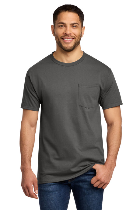 Port & Co Men's   Essential Pocket Tee