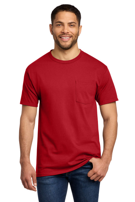 Port & Co Men's   Essential Pocket Tee