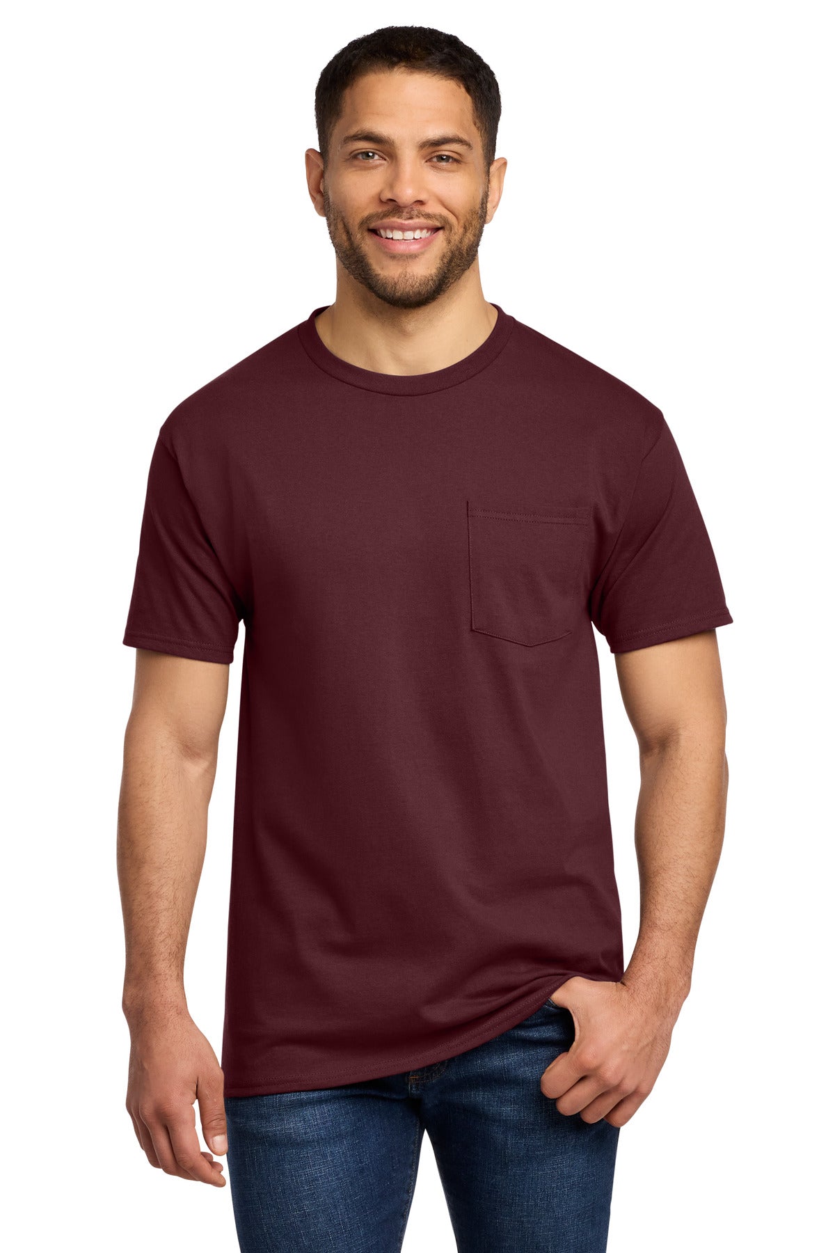 Port & Co Men's   Essential Pocket Tee