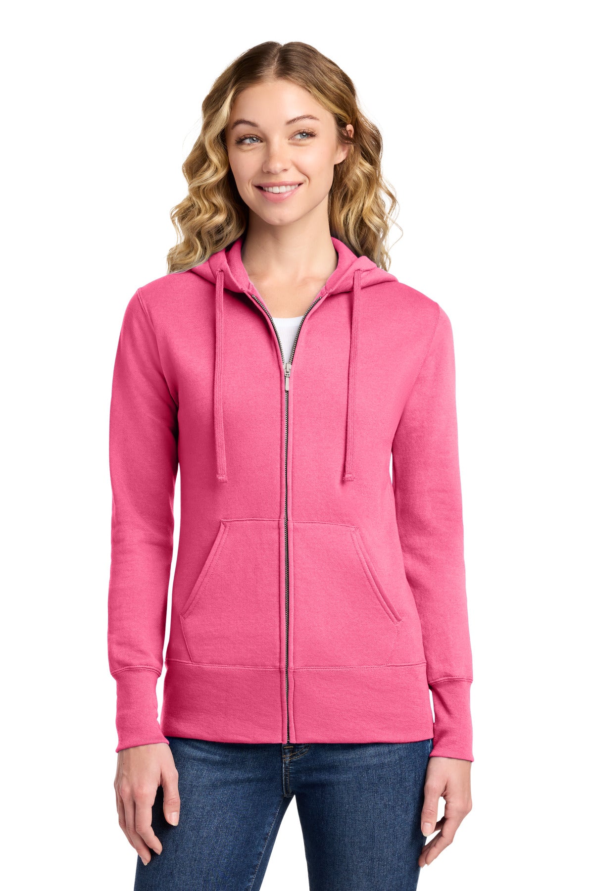 Port & Co Women's   Core Fleece Full-Zip Hooded Sweatshirt
