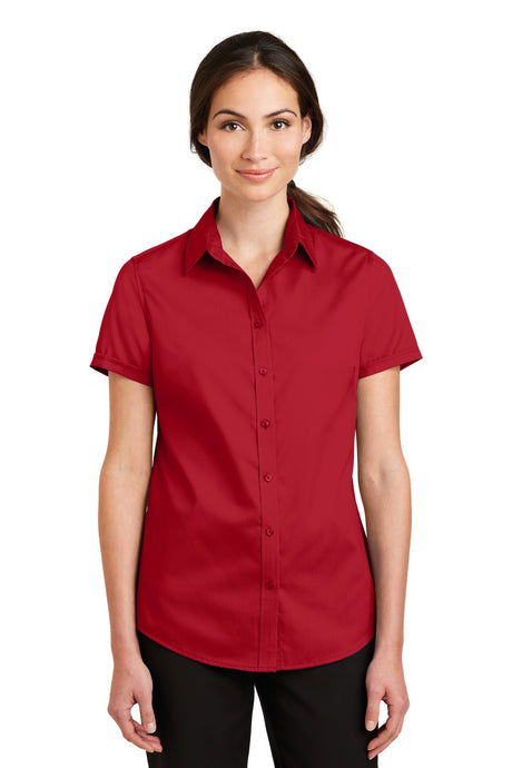 Port Authority Women's   Short Sleeve SuperPro   Twill Shirt