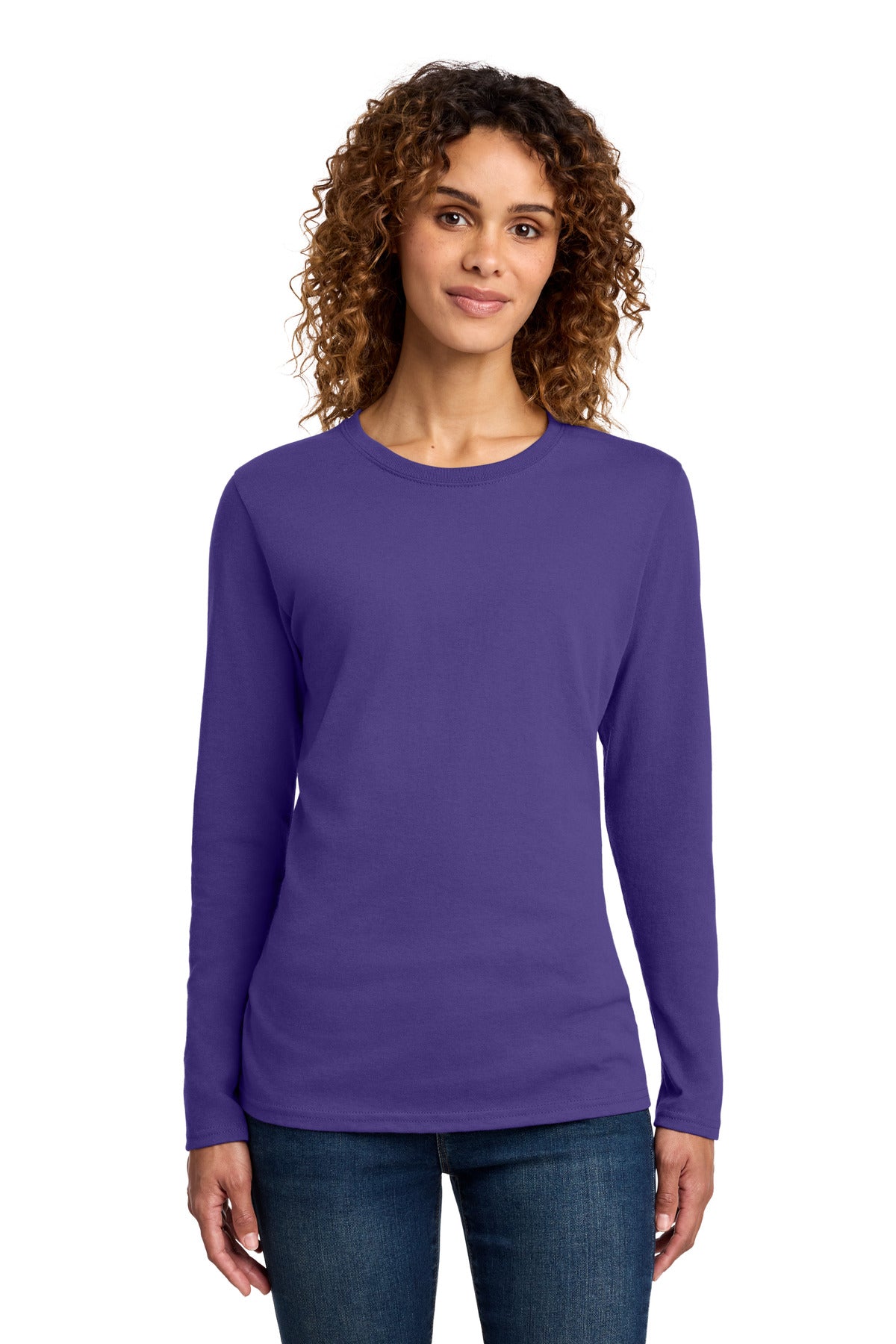 Port & Co Women's   Long Sleeve Core Cotton Tee