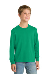 Port & Co Youth   Long Sleeve Core Cotton Tee