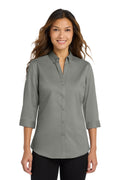 Port Authority Women's   3/4-Sleeve SuperPro   Twill Shirt