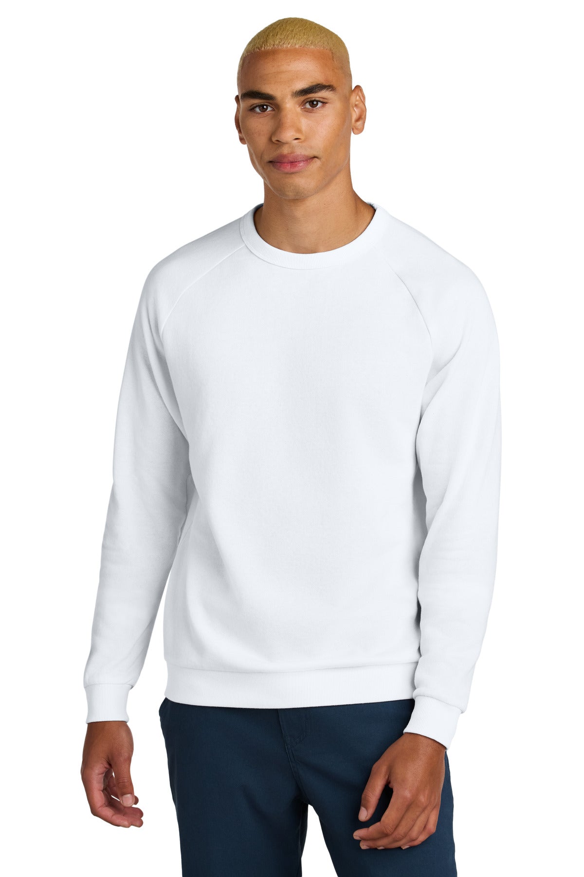 District Men's   Perfect Tri   Fleece Crewneck Sweatshirt DT1304