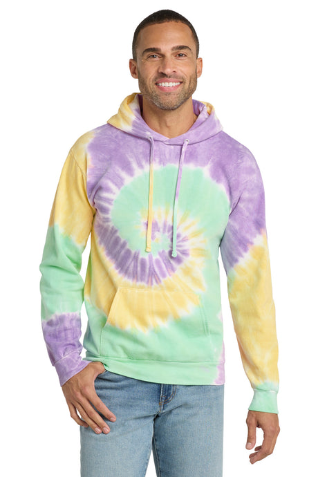 Port & Co Men's   Tie-Dye Pullover Hooded Sweatshirt