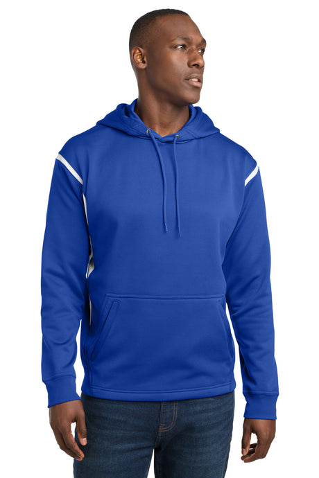 Sport-Tek Men's   Tech Fleece Colorblock Hooded Sweatshirt