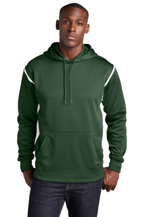Sport-Tek Men's   Tech Fleece Colorblock Hooded Sweatshirt