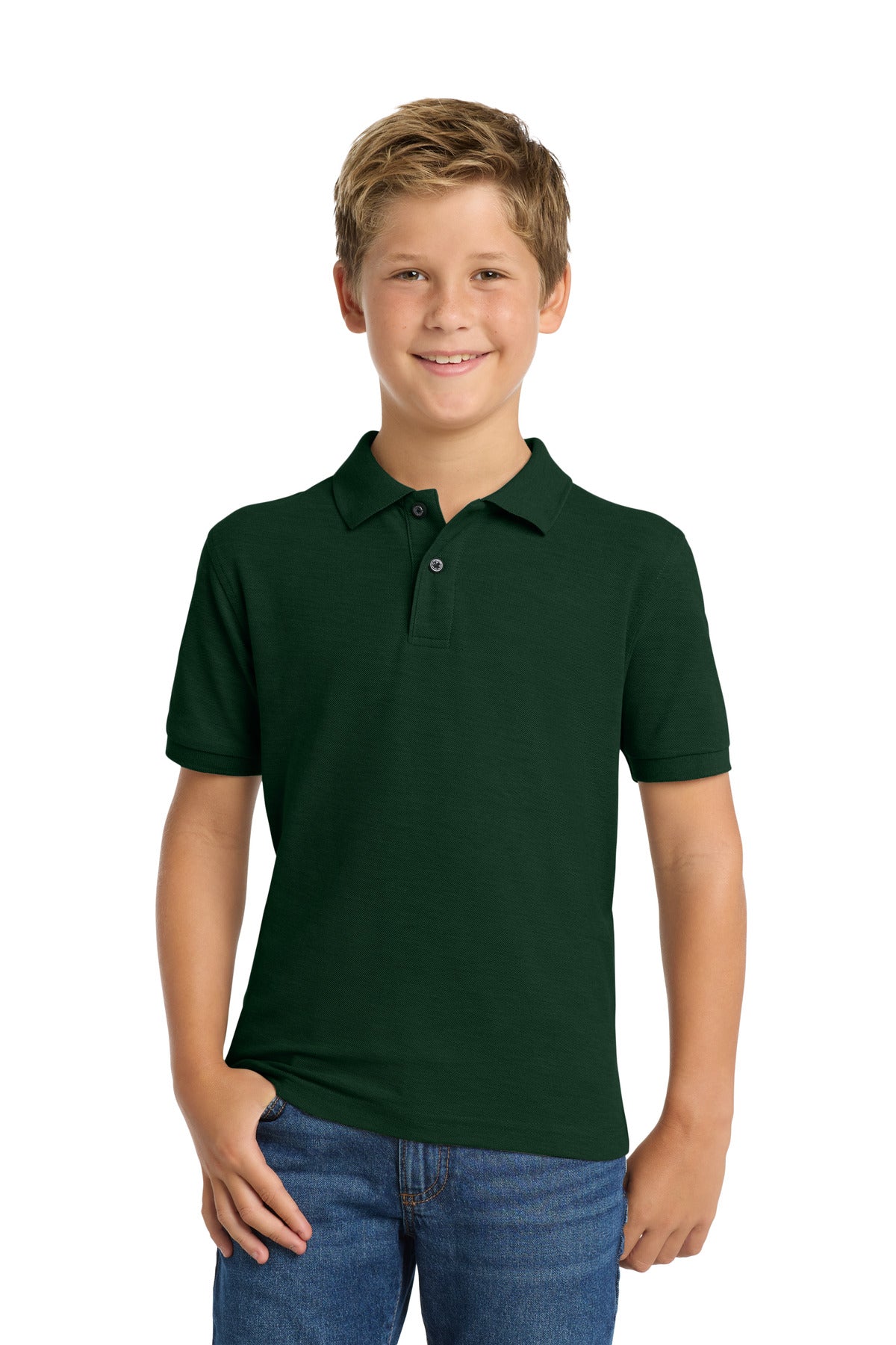 Port Authority Youth   Silk Touch Polo