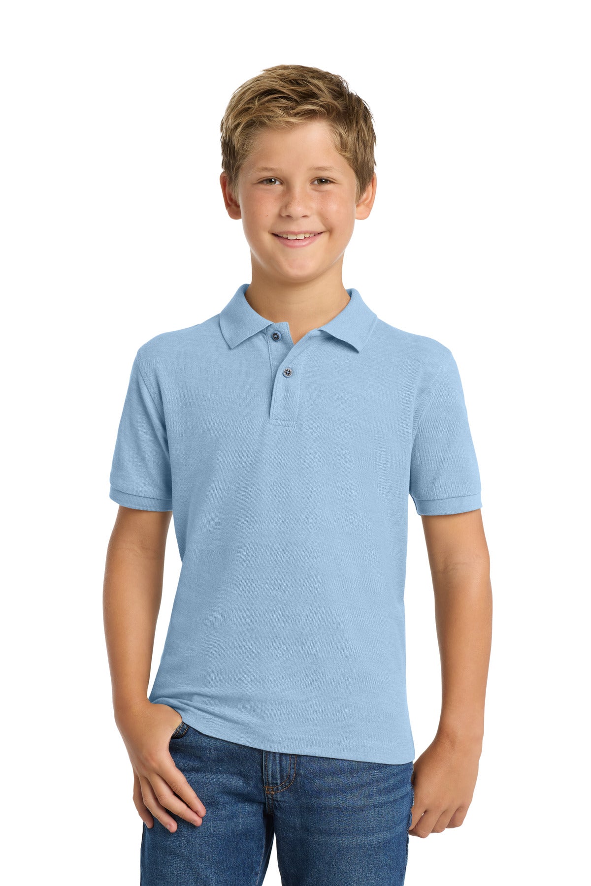 Port Authority Youth   Silk Touch Polo