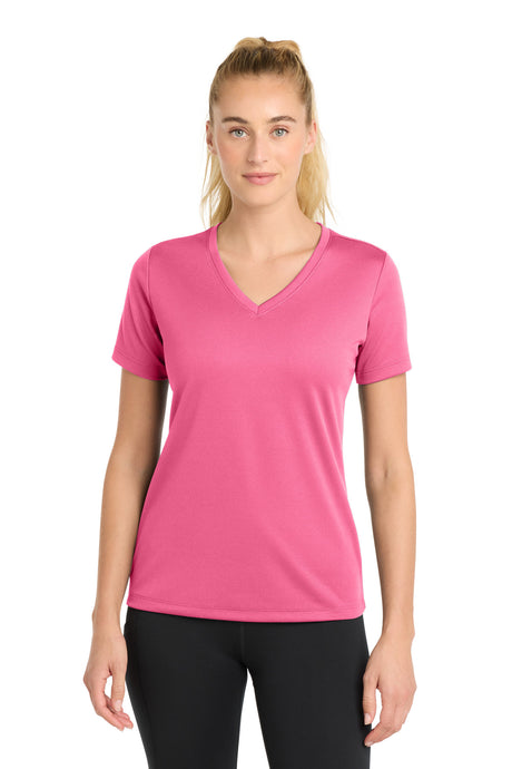 Sport-Tek Women's   PosiCharge   RacerMesh   V-Neck Tee
