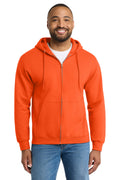 Port & Co Men's   Essential Fleece Full-Zip Hooded Sweatshirt