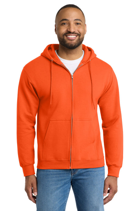 Port & Co Men's   Essential Fleece Full-Zip Hooded Sweatshirt