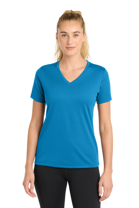 Sport-Tek Women's   PosiCharge   RacerMesh   V-Neck Tee