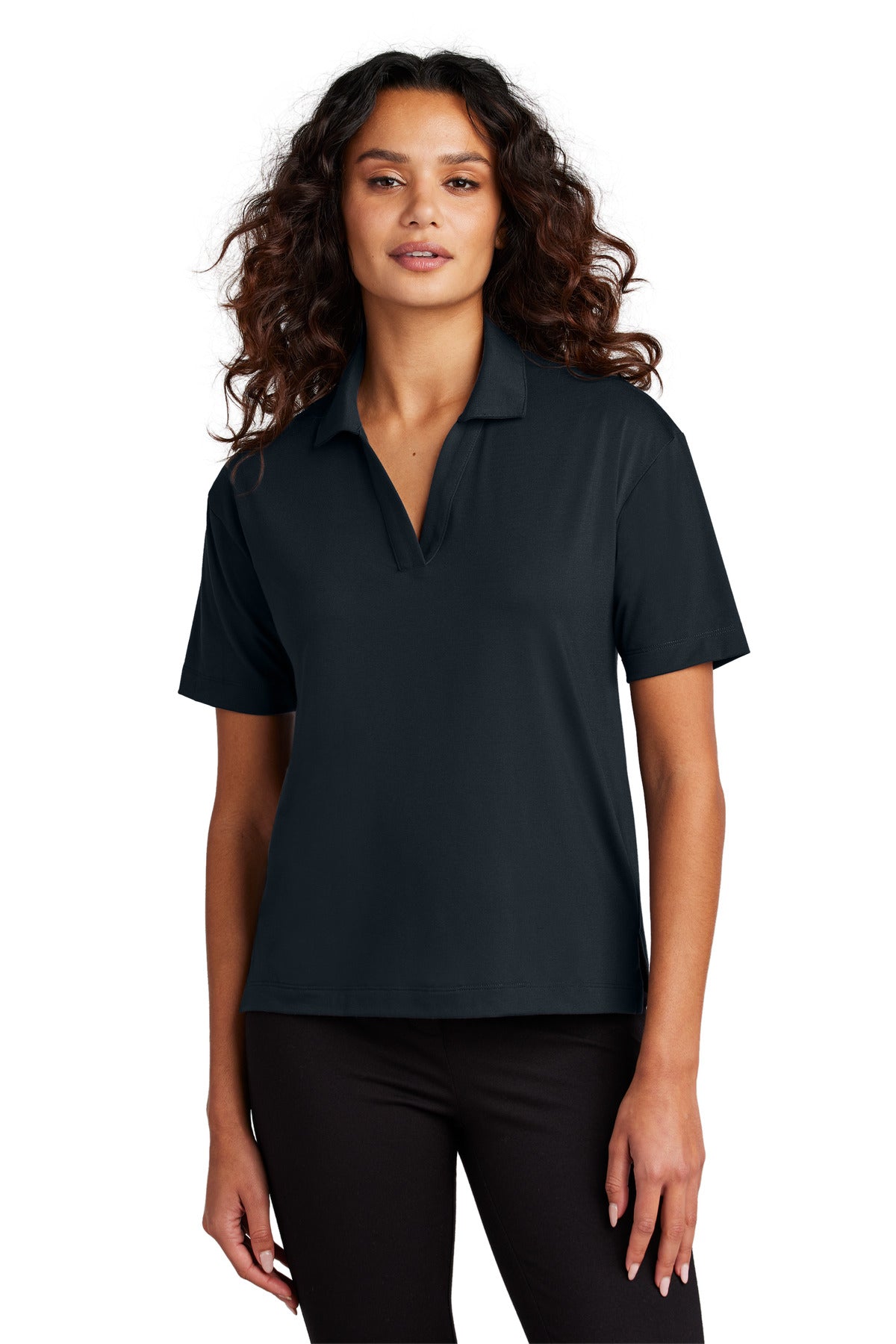 Mercer+Mettle Women's   Stretch Jersey Polo MM1015
