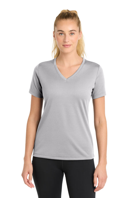 Sport-Tek Women's   PosiCharge   RacerMesh   V-Neck Tee