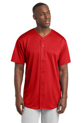 Sport-Tek Men's   PosiCharge   Tough Mesh Full-Button Jersey