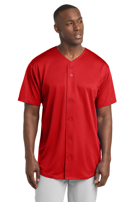 Sport-Tek Men's   PosiCharge   Tough Mesh Full-Button Jersey