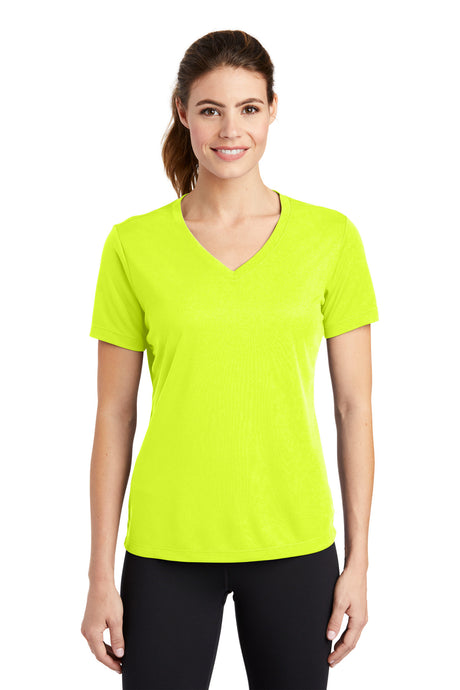 Sport-Tek Women's   PosiCharge   RacerMesh   V-Neck Tee