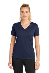Sport-Tek Women's   PosiCharge   RacerMesh   V-Neck Tee