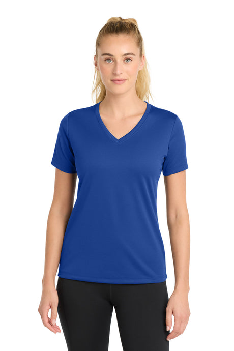 Sport-Tek Women's   PosiCharge   RacerMesh   V-Neck Tee