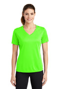 Sport-Tek Women's   PosiCharge   RacerMesh   V-Neck Tee