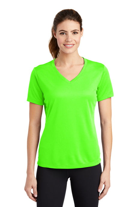 Sport-Tek Women's   PosiCharge   RacerMesh   V-Neck Tee
