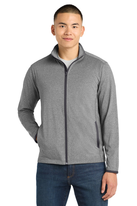 Sport-Tek Men's   Sport-Wick   Stretch Contrast Full-Zip Jacket