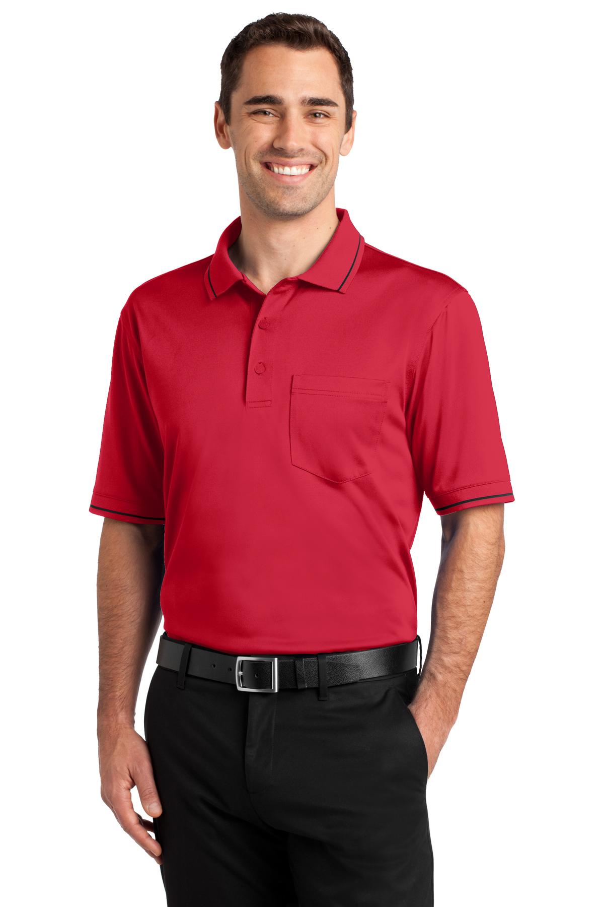 CornerStone Men's   Select Snag-Proof Tipped Pocket Polo