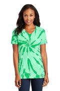 Port & Co Women's   Tie-Dye V-Neck Tee