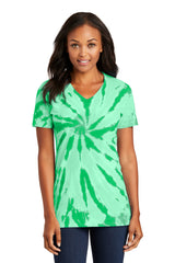 Port & Co Women's   Tie-Dye V-Neck Tee