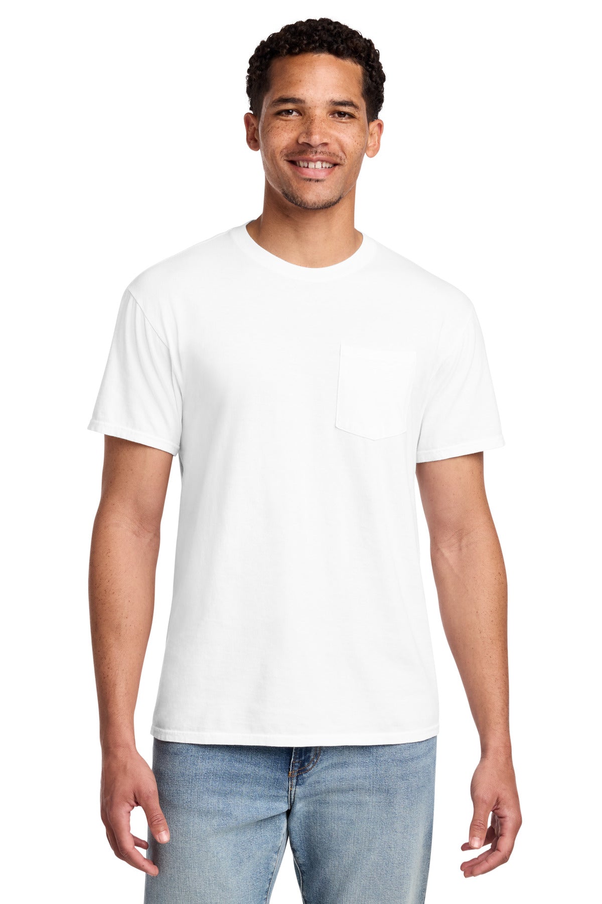 Port & Co Men's   Beach Wash   Garment-Dyed Pocket Tee
