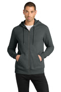 District Men's    Perfect Weight    Fleece Full-Zip Hoodie DT1103