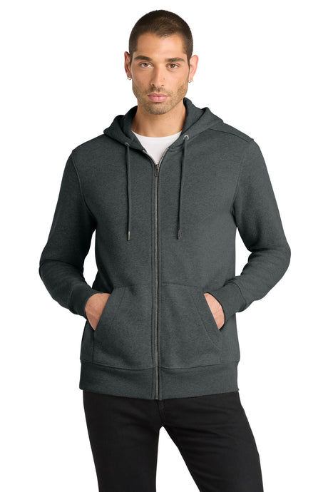 District Men's    Perfect Weight    Fleece Full-Zip Hoodie DT1103