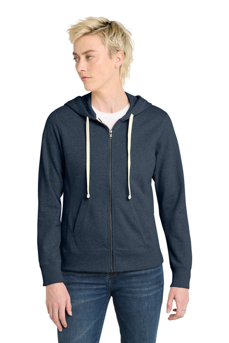 District Women's   Re-Fleece  Full-Zip Hoodie DT8103