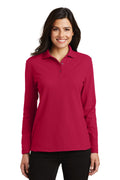 Port Authority Women's   Silk Touch Long Sleeve Polo